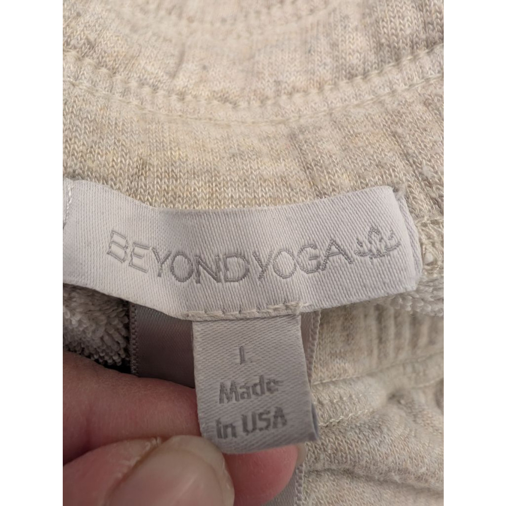 Women's BEYOND YOGA Beige Joggers L - Picture 4 of 5